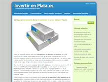 Tablet Screenshot of invertirenplata.es